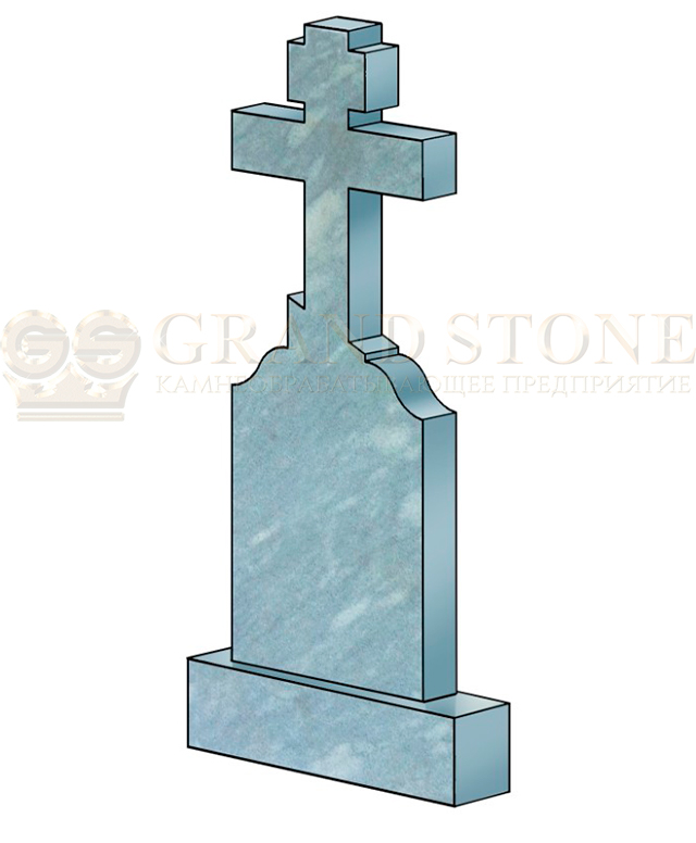 Надгробие из мрамора с крестом К61М
