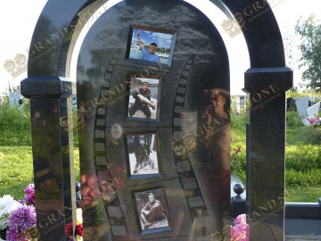 1 прямоугольные и офальная фото 13х18, вклееные в нишу