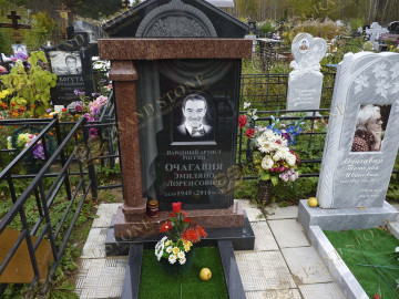 3 фото не керамике в форме арки 18х24 (Россия).     отличное сочетание черного фона под цвет камня